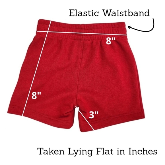 Jordan Air Original Baby Boys Classic Red Shorts Waistband Size 12 Months - Picture 8 of 9